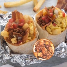 Al Pastor Breakfast Burrito