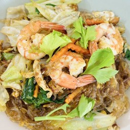 ผัดวุ้นเส้นกุ้ง