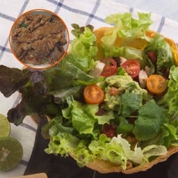 New Zealand Rib Eye Steak Tostada Salad