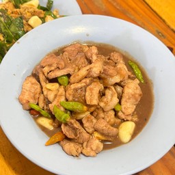 หมูผัดกะปิ(กับข้าว)