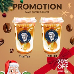 ชาไทยปักษ์ใต้ 2 แก้ว(ลด20%)