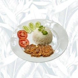 ข้าวหมูทอดพริกไทดำ