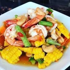 ตำข้าวโพดกุ้งสด