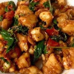 กะเพราเอ็นไก่ (ข้อไก่)