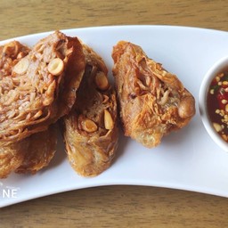 เผือกห่อฟองเต้าหู้ทอด
