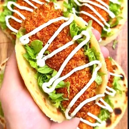 แร๊ปไก่ทอด ชิ้นเต็มคำกรอบๆ