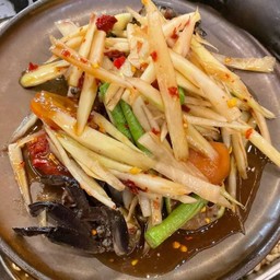 ตำปูปลาร้า Som Tum With Fermented Fish & Crab | 发酵鱼蟹木瓜沙拉