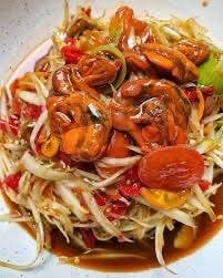 เซตตำหอยดอง+ปลาดุกย่าง+ข้าวเหนียว1