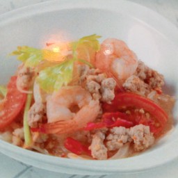 ยำวุ้นเส้นพริกสด