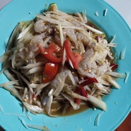 สมตำกุ้งสด