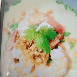 ไข่ตุ๋นกุ้งสด