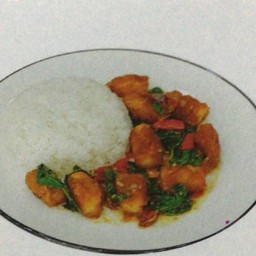 Shrimp Katsu With Basil Fried Rice