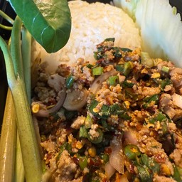 ข้าวลาบหมู