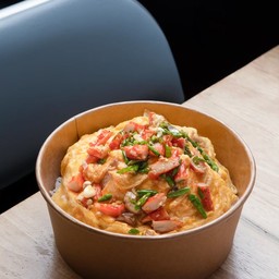 ข้าวไข่ข้นปูอัดผัดพริกขี้หนู