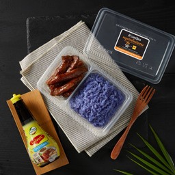 หมูแม็กกี้หม้อเทพ  - ข้าวเหนียว ชุด