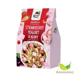 YoungerFarm กราโนล่าธัญพืชอบกรอบรสสตรอโยเกิร์ต