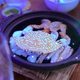ข้าวคลุกโคลนปู Squid Ink Rice With Crab.