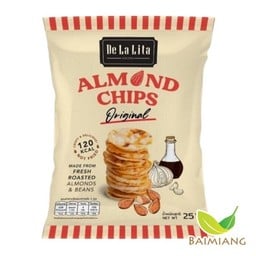 DeLaLita แผ่นอัลมอลด์และข้าวรสดั้งเดิม 25 ก.