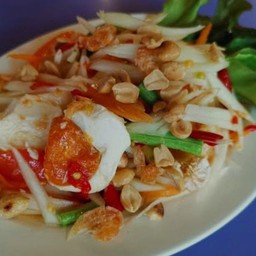 ตำโคราข ไข่เค็ม (ตำไทยใส่ปลาร้า)
