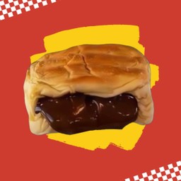 ขนมปังปิ้งไส้ทะลัก เนยช็อคโกแลต