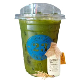 มัทฉะน้ำช่อดอกมะพร้าว