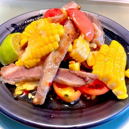 ตำข้าวโพดคอหมูย่าง