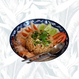 ข้าวผัดพริกเผากุ้ง