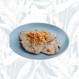 (กับข้าว)หมูทอดกระเทียมพริกไทยดำ