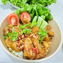 ไก่ทอดคั่วพริกเกลือ