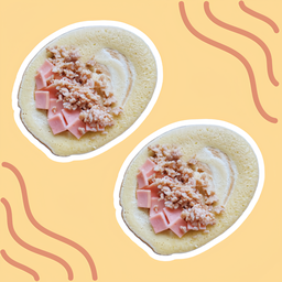 โตเกียวแฮม + หมูสับ (จำนวน 2 ชิ้น )