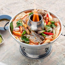 ต้มยำหัวปลาเก๋า(หม้อไฟ)