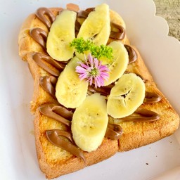 ขนมปังปิ้งเนยน้ำตาล+นูลเทลล่า