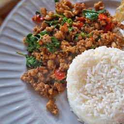 ข้าวกระเพราหมูสับ