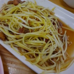 กุ้ยฉ่ายขาวผัดหมูกรอบ