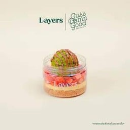 Layers of Strawberry & Matcha Ice Cream