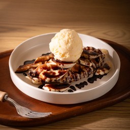 ครอฟเฟิลบานาน่าช็อคโก+ไอศครีม