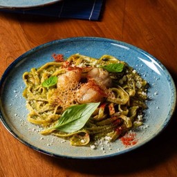 Hotate Pesto Pasta