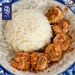 กุ้งแชบ๊วยทอดกระเทียม