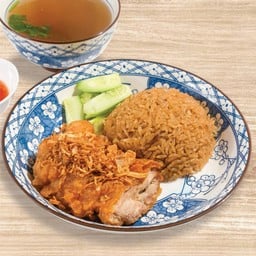 ข้าวมันไก่ทอด