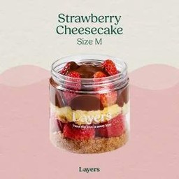 Cup of Strawberry Cheesecake Size M ( สตรอว์เบอร์รี่ ชีสเค้ก ไซส์ M)