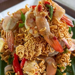 ตำมาม่าดิบ กุ้งสด