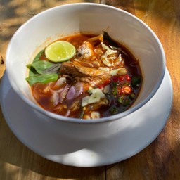 ข้าวสวย + ต้มยำปลากระป๋อง