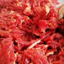 เนื้อเค็มติดมันไม่ทอด