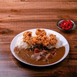 แกงกะหรี่ไก่คาราเกะ (ซุปหมู) ฟรีซุปมิโซะ