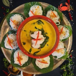 ขนมจีนน้ำยาปู หนองควาย