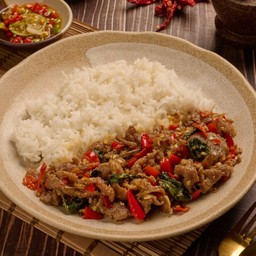 ไทยแท้กะเพราหมูชิ้น