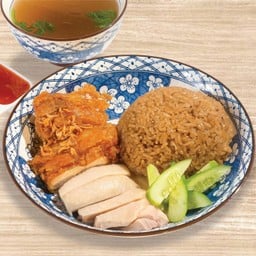 ข้าวมันไก่ผสม