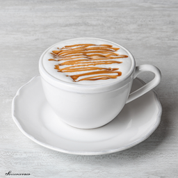 คาราเมลมัคคิอาโต้ ร้อน (Hot Caramel Macchiato)
