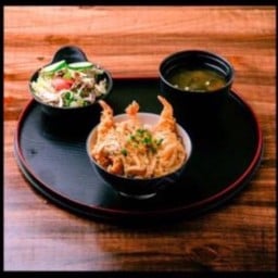 (เซตข้าว) เอบิโทจิ(กุ้งเทมปุระทอดราดไข่)