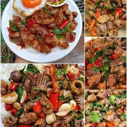 ข้าวกระเพราเครื่องใน